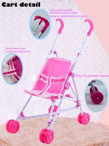 26cm Realistic Doll That Can Pee And Drink Water, With 4 Sound Effects, Comes With Bottle & Pacifier, Pink Bed, Children's Pretend Play Toy Gift (Outfit Pattern Random)