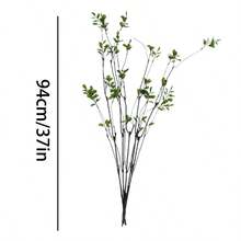 3pcs Artificial Ficus Leaves With Long Stems - Perfect For Flower Arrangements, Home & Office - Can Be Used As Vase Fillers And Bouquet Accents - Ideal For Home Decor, Office Decor, Mother's Day, Valentine's Day, Easter Decorations, Various Table Decorations,Fake Plants