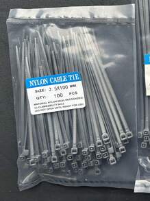 100 件彩色自锁尼龙塑料，高强度优质塑料扎带，具有抗拉强度，适用于固定派对装饰品、固定家庭和车辆维护的线束、用手工制作的 DIY 线束捆绑和固定花园植物、抗拉强度绳索和工艺管理。它们非常适合室内和室外使用 - 彩色 - 查看 26