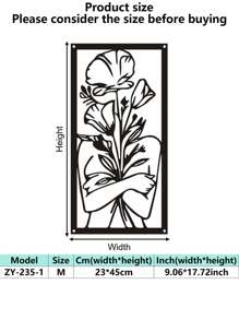 1 件抽象女性线条金属装饰壁挂艺术品，个性化艺术空心铁艺墙画，适用于家庭白墙、客厅、餐厅、卧室、浴室、情人节礼物