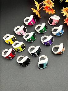 Contador de anillos portátil, contador de dedos electrónico, mini contador, contador de color de caramelo de dos tonos, adecuado para deportes al aire otros usuarios, ligero y portátil, escenarios de uso versátiles, aplicable para recitación, conteo de oraciones / 1 cuerda/12 cuerdas de cuentas de oración islámicas, 99 cuentas de perlas de vidrio falso, adecuado para pulseras de oración y alabanza árabe, estilo con borla, se puede usar para el recuento de recitación de oraciones, uso diario y decoración - Multicolor - Ver 2