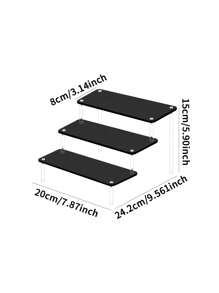 1pc Acrylic Makeup Organizer, Multi-Tier Cosmetic Storage Rack For Perfume, Skincare, Makeup Display, Reinforced Sturdy Stepped Shelf For Living Room, Bathroom, Bedroom, Home Decor