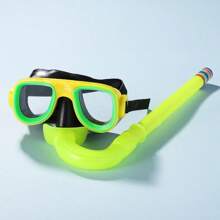 Conjunto de máscara de aventura, traje de baño separado, equipo de snorkel para nadar, gafas de natación y estudio, máscara de buceo y set de snorkel para niños de 4 a 8 años, accesorios y artículos esenciales para la playa, flotador de piscina