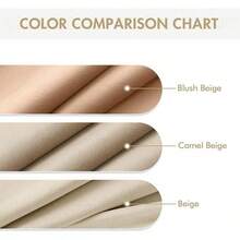2 Panels Blackout Curtains Solid Soft Grommet Mustard Yellow Thermal Insulated Soundproof Room Darkening Curtains/Drapes/Panels Fall Living Room Bedroom 52 X 90 Inch - 淺褐色的 - 查看 6
