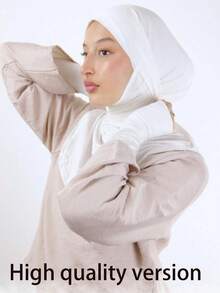 2顶女士纯色拉法帽，弹性头巾，透气舒适，宽檐吸汗多功能运动头巾，适合日常生活、瑜伽、健身和时尚场合。 - 彩色 - 查看 2