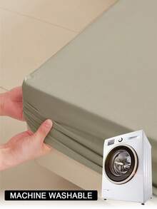 1 Stück einfarbiger wasserdichter Matratzenschutz, weich & bequem, Matratzenbezug, Schlafzimmer Tagesdecke, gemütliche Schlaf-Matratzenauflage, geeignet für alle Jahreszeiten - Khaki - Übersicht 11