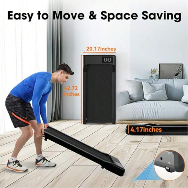 2 In1 Walking Pad 300lbs Capacity, Under Desk Treadmill, For Home/Office - 美規B型插(110-127V) - 查看 5