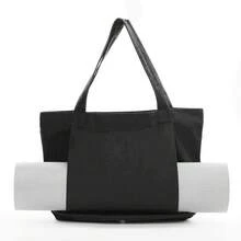 New Yoga Pilates Mat Bag Canvas Handbag Outdoor Exercise Equipment Travel Yoga Mat Shoulder Bag - Apricot - View 10