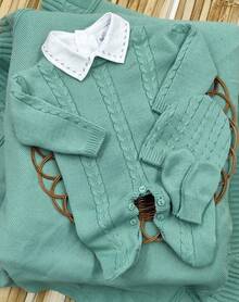 Knitting And Embroidery Maternity Leave - 薄荷綠 - 查看 5