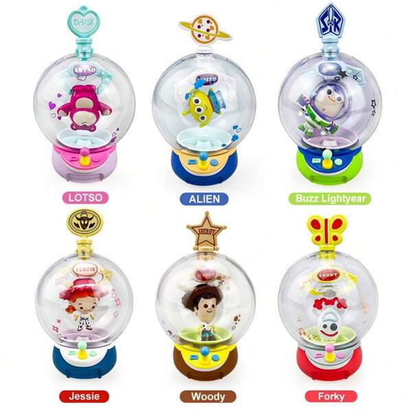 1pc Random Disney Series Blind Box Cartoon Character Figurine Decor, Creative Cartoon Character Model. Buzz Lightyear Doll Story. Birthday Gift