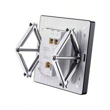 2pcs Hidden Junction Box Repair Kit, Wall Outlet Receptacle Electrical Box Fixer, Switch Socket Repair Set, Metal Steel Frame Mounting Design