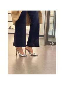 Women Pumps - 銀色升級版9厘米 - 查看 4