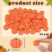 50 Mini Zucche Finte, Zucche Artificiali, Decorazioni per il Ringraziamento per Riempire Vasi, Fai da Te, Artigianato, Forniture per Feste di Ognissanti, Decorazioni per Casa e Tavolo, Autunno