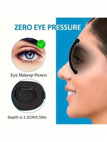 Soft & Comfortable Sleep Mask, Lightweight Blackout Eye Mask, Unisex For Travel, Sleep, Party, Ideal For Deep Sleep & Relaxation, Travel Accessory, Back To School Essential - Black - View 6