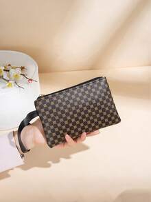 编织零钱包，女士小型零钱包，便携式手持钥匙包，钥匙卡收纳包，编织小钱包，便携式手提包，钥匙卡夹，手持悬挂式收纳包，女士零钱包，迷你钱包，钱包，秋季腕包，零钱包 - 彩色 - 查看 4