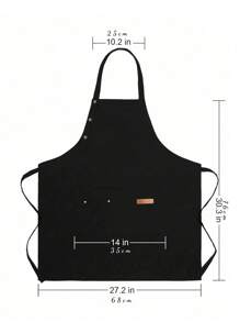 1pc Customized Cooking Apron, Can Print Text And Personalized Photos, Suitable For Dad/Father/Men/Women, Customizable With Name And Logo, Chef Cooking Kitchen Apron, Personalized Kitchen Apron, Customizable Logo, Washing Gloves, Photo And Name