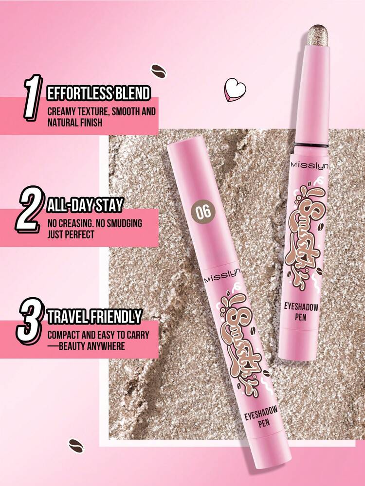 Bút kẻ mắt MISSLYN Smooth Eye Shadow Pencil, Bút kẻ mắt, Bút kẻ mắt highlight, Bút kẻ mắt màu, Bút kẻ mắt nhũ, Bút kẻ mắt highlight chống thấm nước, Trang điểm mắt nhiều màu sắc, Bút kẻ mắt lâu trôi không lem, Trang điểm mắt nhũ, Bút kẻ mắt dạng kem, Mỹ phẩm thương hiệu - #6 Vàng lung linh - Xem 3