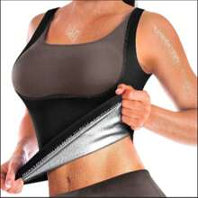 女士运动塑身背心、健身训练吸汗背心、跑步塑身背心、女士紧身吸汗背心、百搭修身、收腹健身背心、女士运动背心、跑步运动背心。健身服、健身房配件、腹部瘦身束腹带、腹部瘦身束腹带 - 彩色 - 查看 5