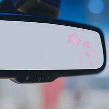 Cute Turtle Swimming In The Sea Rearview Mirror Sticker, Suitable For Cars, Motorcycles, Etc - one-size - View 11