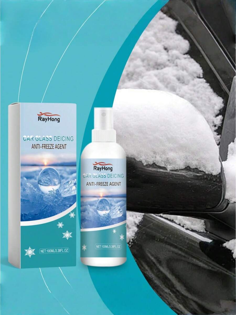 Car Windshield Deicing & Anti-Freeze Spray, Prevents Fogging & Dust, Ensures Clear Visibility