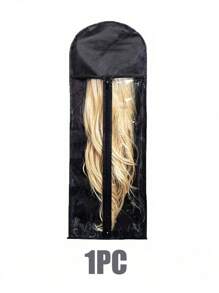 3pcs Wig Storage Bag With Hanger, Satin Wig Bag For Multiple Wigs, Hair Extension Storage Organizer With Zipper, Wig Travel Case, Closet Wig Holder, Portable Wig Box, Wig Organizer For Hair Extensions, Wig Rack For Closet, Hanger Hook For Hair Pieces