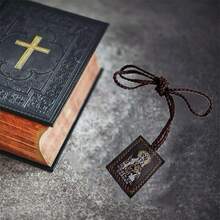 3 Stücke braune Skapuliere Unserer Lieben Frau vom Berg Karmel, katholische Skapuliere, rote Jungfrau von Guadalupe Halskette als Geschenk für Frauen und Männer, mexikanische Dekoration