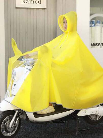 1 Peça Capa de Chuva Transparente para Bicicleta Elétrica/Motocicleta, Capa de Chuva para Adultos com Isolamento, Decorações para Dia dos Namorados, Cachorrinhos, Carnaval, Festa, Escolhas de Primavera e Verão, Presentes para Madrinhas, Quarto, Decoração de Quarto, Praia, Viagem, Para Homens, Para Mulheres, Praia, Férias, Essenciais de Viagem, Tops para Sair, Itens Domésticos