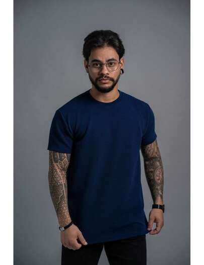 Camiseta Masculina Não Amassa Roupa Masculina Verão - Anarhu