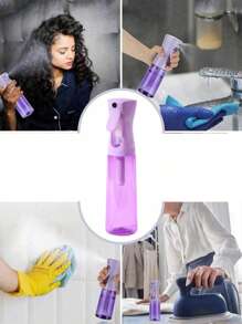 1个专业高压喷雾瓶，200毫升/300毫升高压连续自动细雾喷雾器，美发造型工具，护发产品及配件，沙龙、美容、旅行必备 - 彩色 - 查看 6