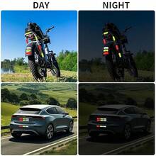30 Pcs Reflective Stickers, Warning Safety Reflective Sticker, 1.18 X 3.25 Inch Waterproof Night Visibility Sticker For Bicycles, Motorcycles, Clothing, Trailers, Helmet