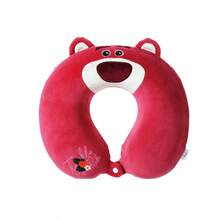 MINISO Strawberry Bear Memory Foam U - Pillow, Officially Licensed Cute Design, Slow - Rebound Foam For Precise Neck Support, Perfect For Travel, Office & Naps.(1 PC) - Pink - View 5