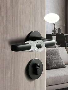 Door Handle Bumper Guard, Silicone Anti-Collision Doormat,Anti-Collision Ring For Door Handle, Wall Protector For Bedroom And Bathroom Door, Door Anti-Collision Suction Mat Door Suction Anti-Collision Grip Holder, Best Gifts For Birthday And Graduation