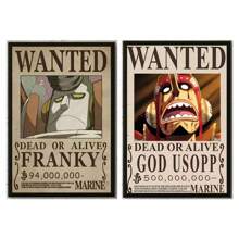 ONE PIECE 1/2/3/6件套复活节流行卡通海报印刷帆布墙画，适用于卧室、客厅、酒吧、咖啡厅、入口处，无框墙面装饰