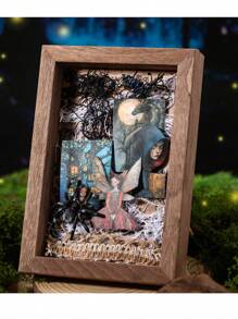 50张/包复古奇幻童话世界和纸防水垃圾日记本剪贴簿装饰工艺剪贴簿贴纸 50design Partten - 彩色 - 查看 10