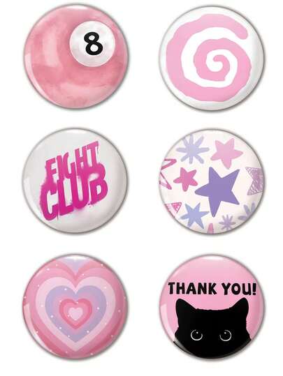 面白いパターンのバッジブローチ、女性用ピン、ラペルピン、バッグペンダント、ファッションアクセサリー、友人、家族、先生、クラスメイトへの面白いギフト