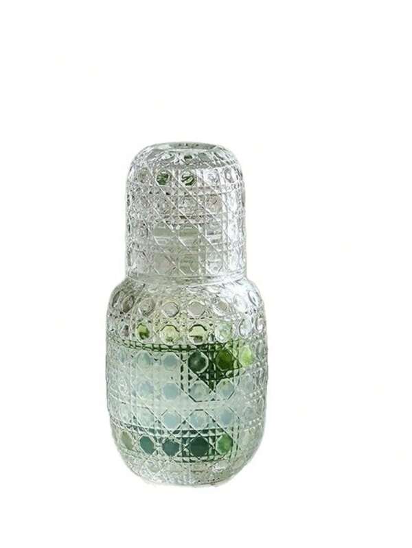 1 Set Embossed Gem Design Large Capacity Glass Pitcher