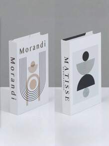 1pc/3pcs Fashionable Decorative Books, Modern Minimalist Folding Fake English Books, Craft Decorative Book Models, Suitable For Cafe, Hotel, Study Room, Nordic Style (Not Openable) Best Gifts Birthday Graduation