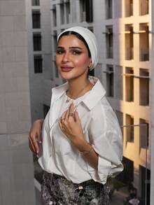 1 Khăn trùm đầu Hijab dành cho nữ, Khăn trùm đầu màu trơn cổ điển dùng ngay với 3 cách đội khác nhau, Khăn trùm đầu co giãn đa năng và tiện dụng, Vải Modal mềm mại và thoải mái, Thích hợp để mặc hàng ngày, chơi thể thao, tập yoga cho trang phục - trắng - Xem 6