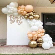 Balloons Beige Cream Gold Apricot Pack Of 62 10 Inch Balloons Ivory White Apricot Champagne Golden Metallic Balloons For Birthday Wedding Engagement Neutral Christening Boho Decoration - Beige Cream Gold - View 3