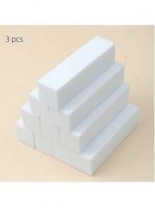 1/3/10/20pcs Nail Buffer Blocks, White Polishing Shaping Sponge, Suitable For False Nails, Acrylic Gel Nail Polishing, Professional Manicurist Use