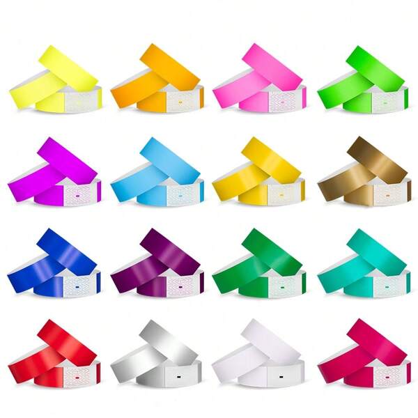 Spot Disposable Bracelet Cross-Border Supply Amusement Park Concert Identity Ticket Synthetic Paper Wristband