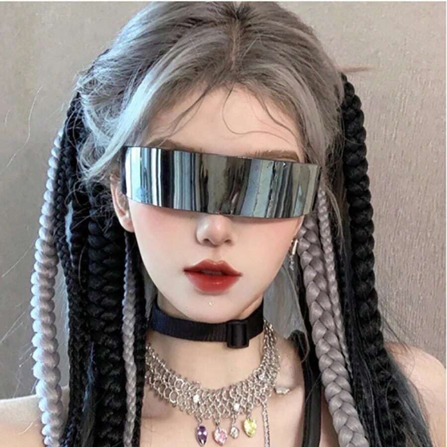 New Cyber Punk Style Glasses, Suitable For Men And Women, Combining Futuristic Technology And Stylish Eyewear Design - Multicolor - View 1
