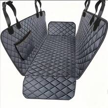 Capa de assento de carro para cães de alta resistência - Protetor de assento traseiro antiderrapante para SUV, sedã e caminhão - Capa de assento de nylon para animais de estimação fácil de limpar - Proteção interna de carro à prova d'água e resistente a arranhões, forro de carga, projetada para cães