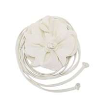 1 件女士 PU 皮革山茶花波西米亚蝴蝶结长腰绳，适合装饰西装连衣裙秋季、秋季、万圣节