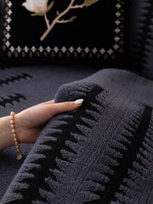 1 Stück einfache & modische weiche Samt Sofakissenbezug, eleganter luxuriöser europäischer Stil Sofa Sitzschutz, rutschfest, staubdicht, kratzfest, geeignet für Wohnzimmer, Schlafzimmer, Büro, Club, Party, 1-4 Sitzer Sofa, L-förmiges Sofa, Herbst/Winter