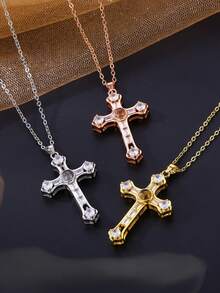 Customized Cross Photo Necklace, Personalized Cross Projection Necklace With Photo Inside, Memorial Gift, Mother's Necklace, Grandparent Gift