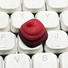 1 szt. Spersonalizowana i urocza klawiatura mechaniczna z symulacją parodii kupy, nakładki na klawisze z osią krzyżową, wysokość OEM, materiał ABS, starannie wykonany zamiennik klawisza ESC, prezent na akcesoria komputerowe DIY