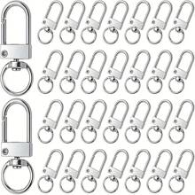 5/10/15/20/25/30/35/40/45/50pcs Metal Lobster Claw Clasp, Swivel Quick Snap Hook Keychain Findings For DIY Crafts, Keychain Making, Jewelry Making Accessories