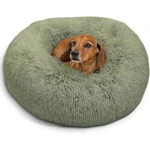 Best Friends By Sheri The Original Calming Donut Dog Bed – Washable Plush Pet Bed For Large Breeds Up To 100 Lbs, Shag Faux Fur, Taupe, Large (36" X 36") - Cây xô thơm - Xem 8