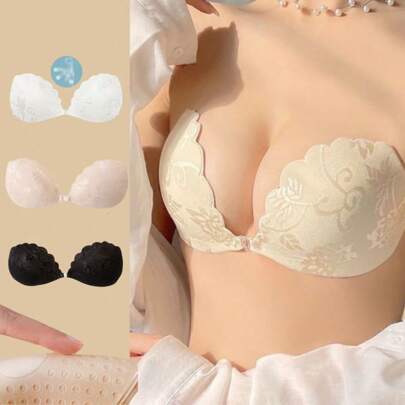 1. A Pair Of High-End Viscose Lace Bra, A Bra With Transparent Shoulder Straps, And A Bra With Invisible Shaping Feature.